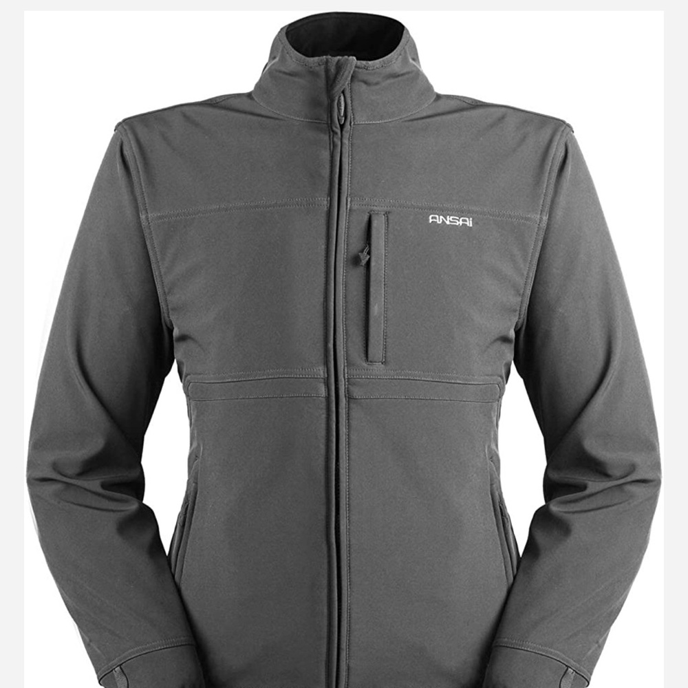 New Mobile Warming Men's Heated Jacket battery grey / gunmetal
